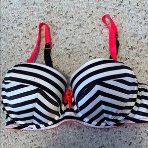 Victoria’s Secret Black and White Striped Bra